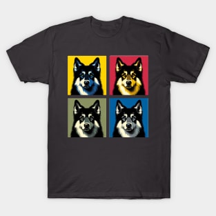 Norwegian Elkhound Pop Art - Dog Lovers T-Shirt